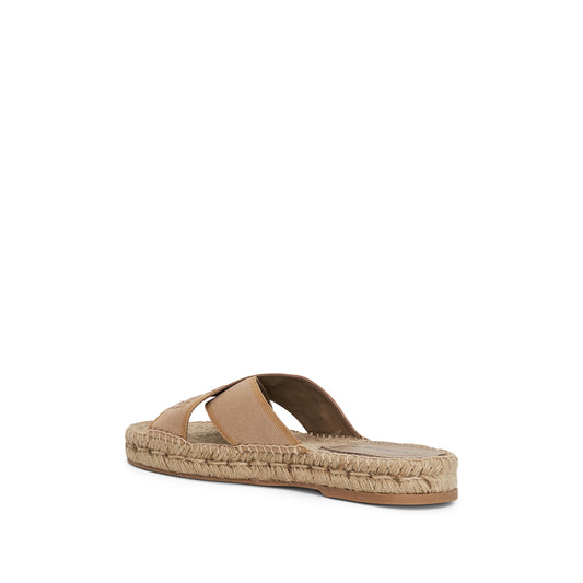 Romantic Criss Cross Espadrillas in Beige