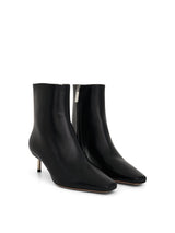 Silver Allen Ankle Boot in Black/Silver Front View | OFF-WHITE