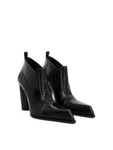 Moon Beatle Shade Ankle Boot in Black Front View | OFF-WHITE