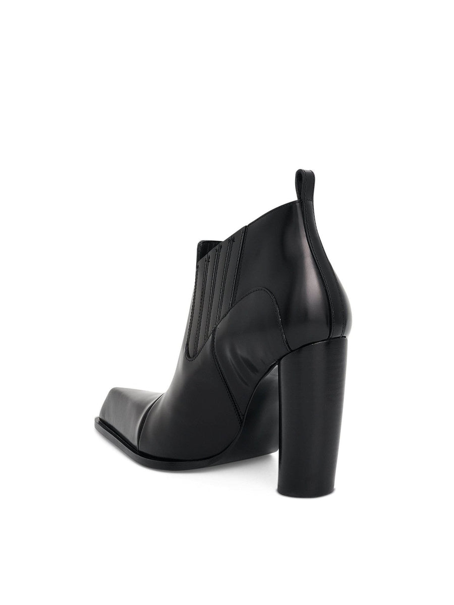 Moon Beatle Shade Ankle Boot in Black Back View | OFF-WHITE