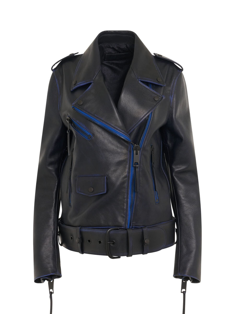 Vintage Oversize Leather Biker Jacket
