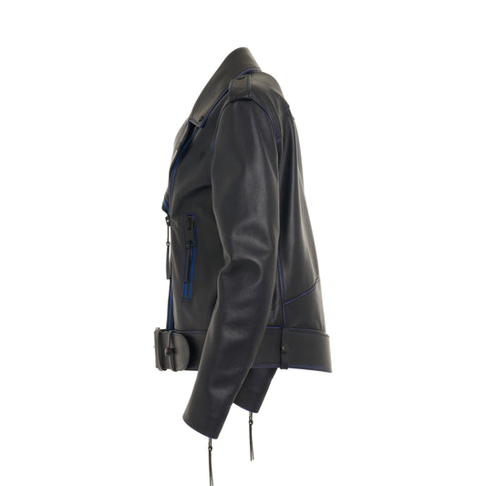 Vintage Oversize Leather Biker Jacket