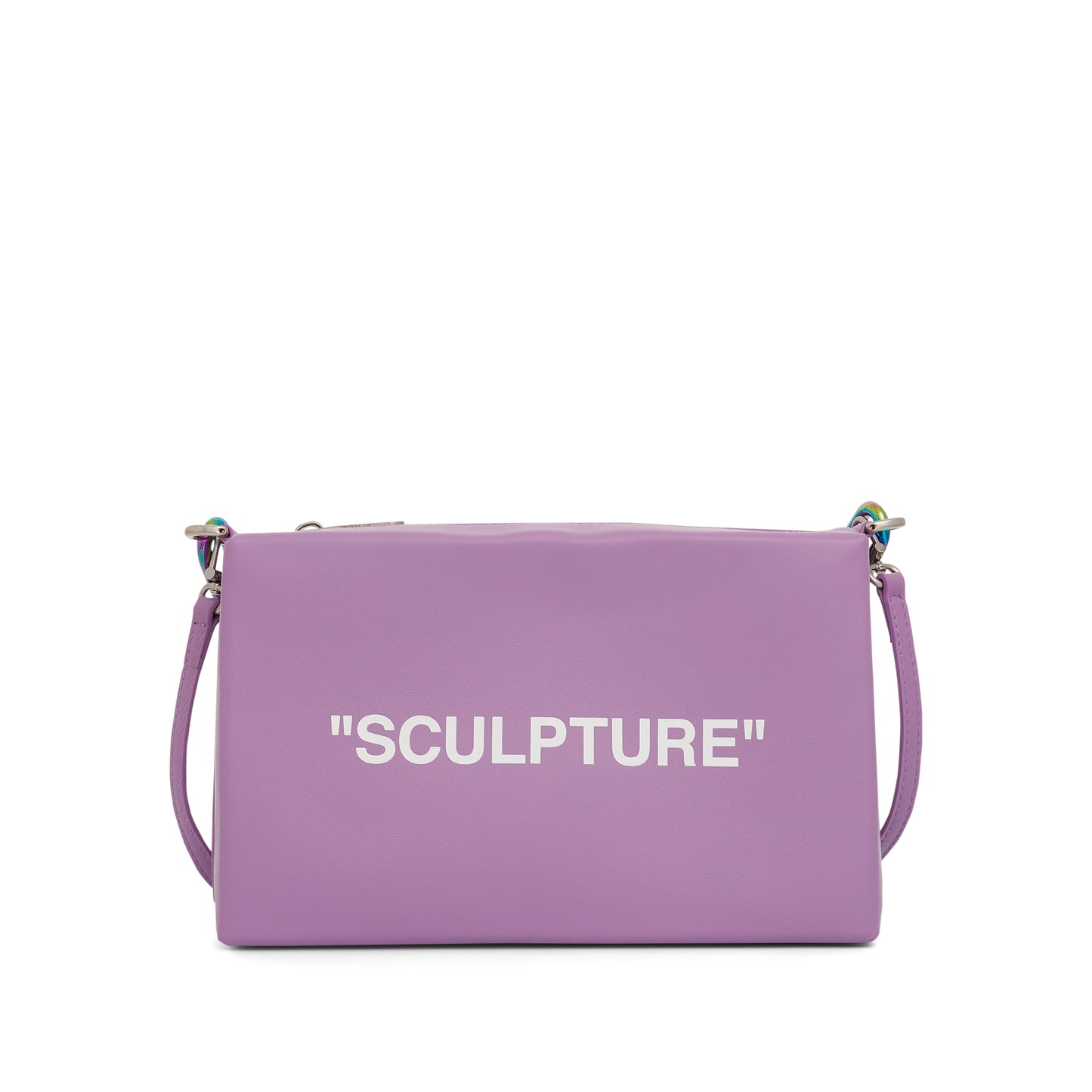 Black Pouch Quote in Lilac/White