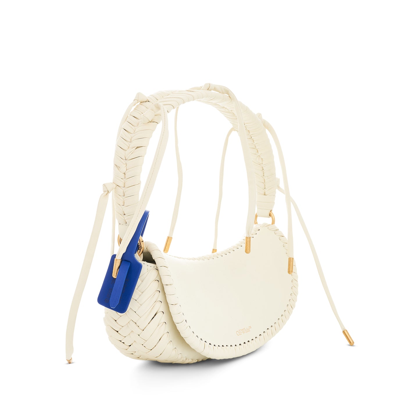 Edge Weaving Shoulder Bag in Beige