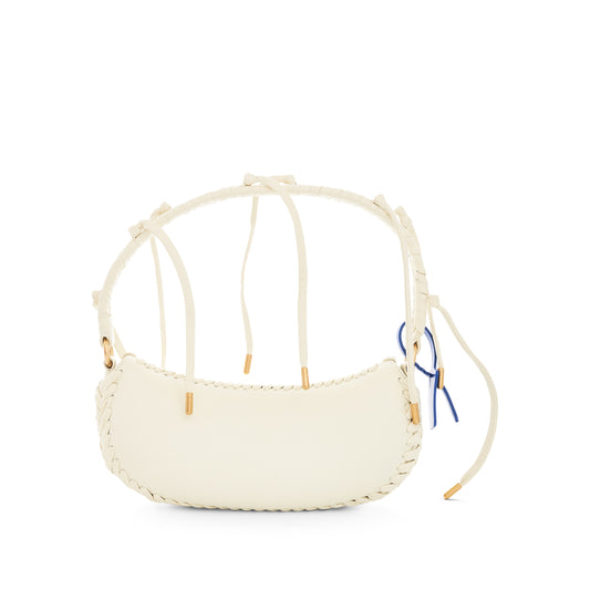 Edge Weaving Shoulder Bag in Beige