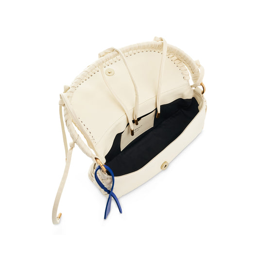 Edge Weaving Shoulder Bag in Beige