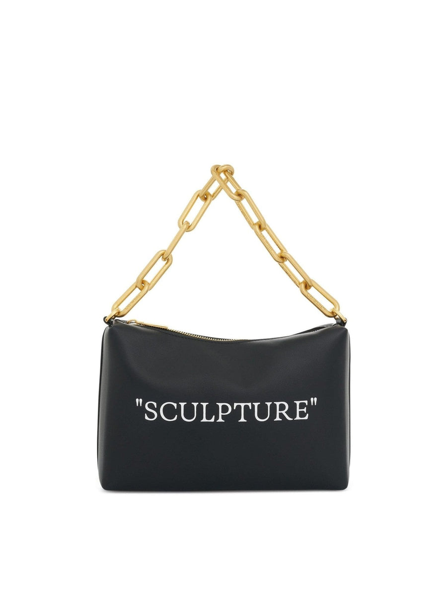Block Pouch Quote Bag in Black/White