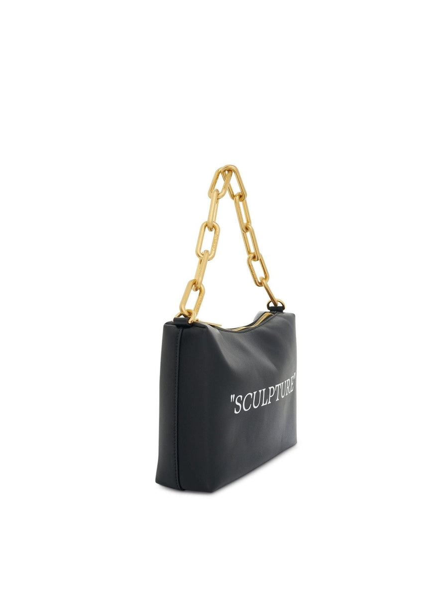 Block Pouch Quote Bag in Black/White