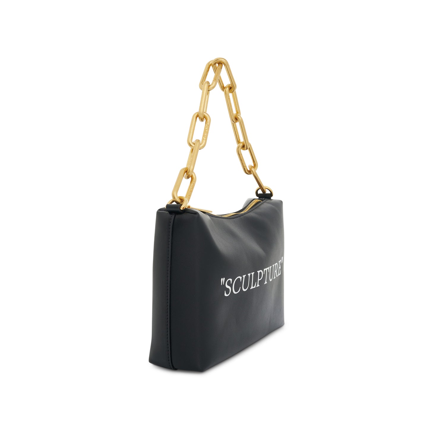Block Pouch Quote Bag in Black/White