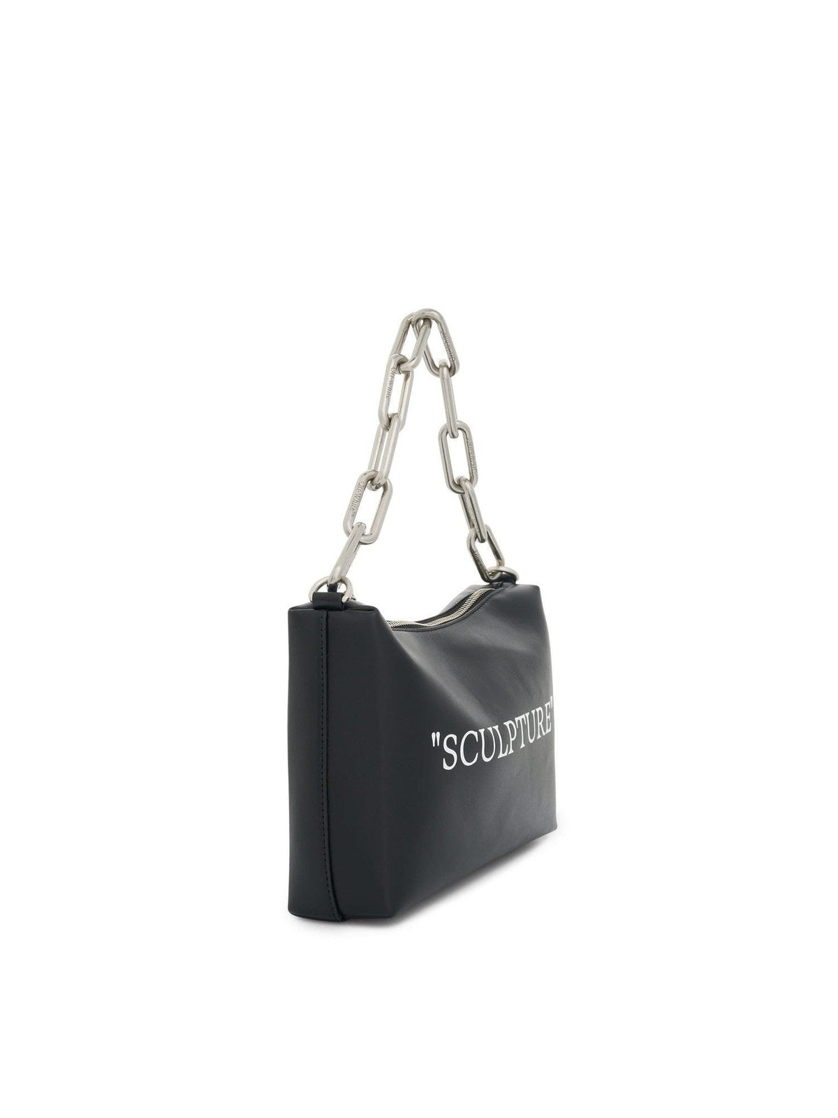 블랙/실버 블록 파우치 인용 가방