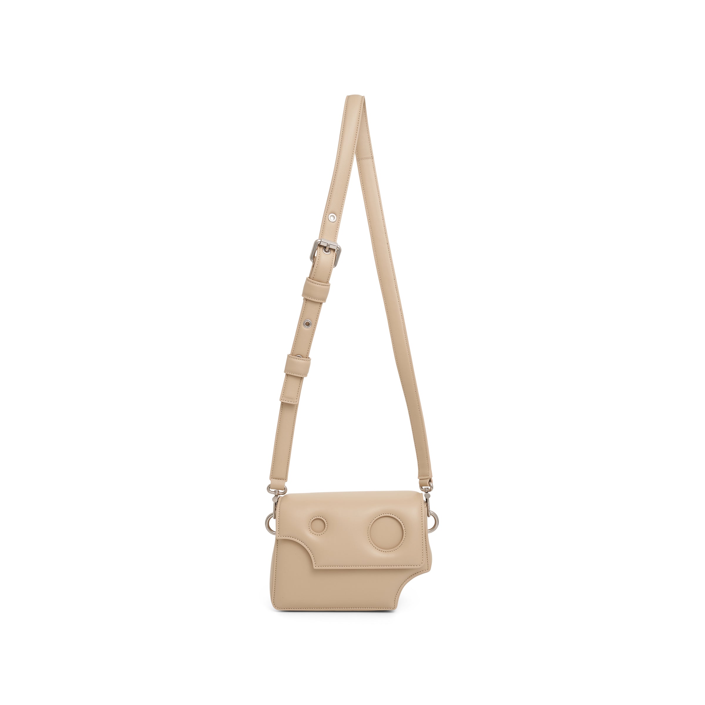 Burrow 22 Off White bag in nappa leather with holes