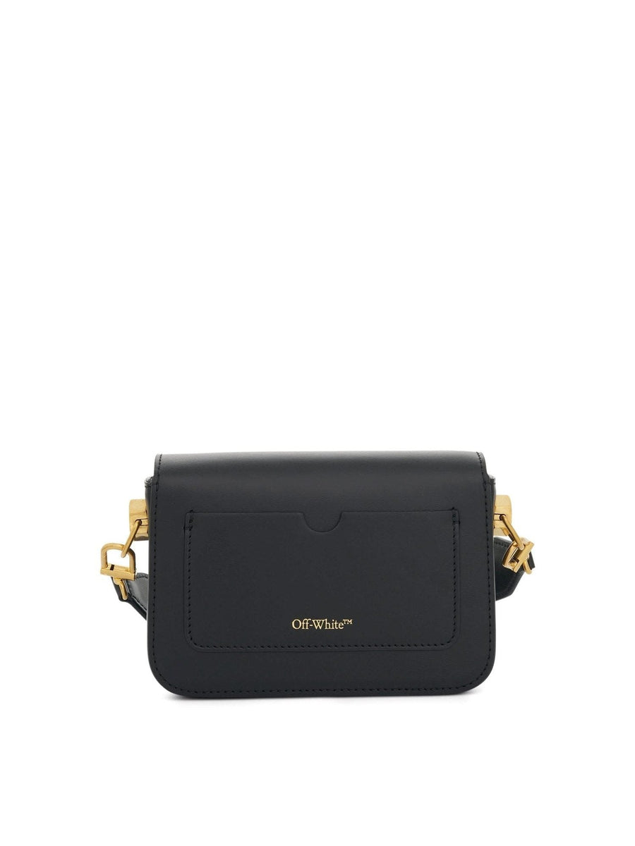 Plain Small Binder Shoulder Bag in Black
