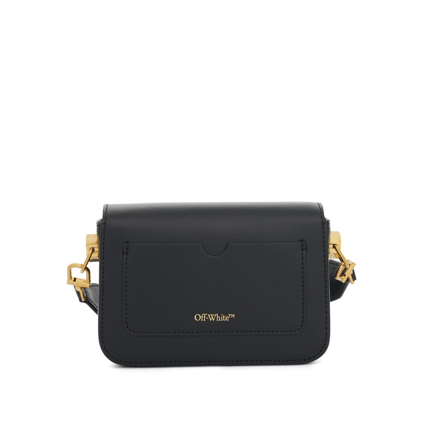 Plain Small Binder Shoulder Bag in Black