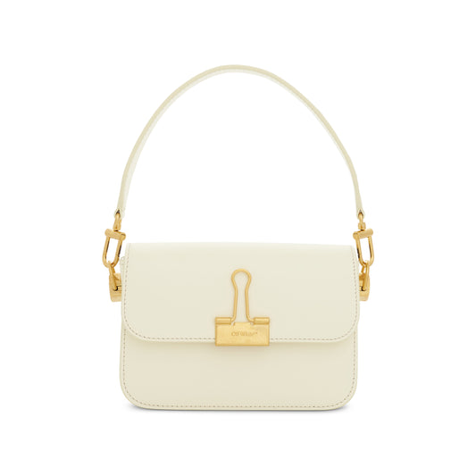 Plain Binder Shoulder Bag in Beige