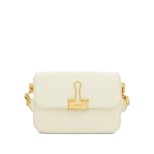 Plain Binder Shoulder Bag in Beige