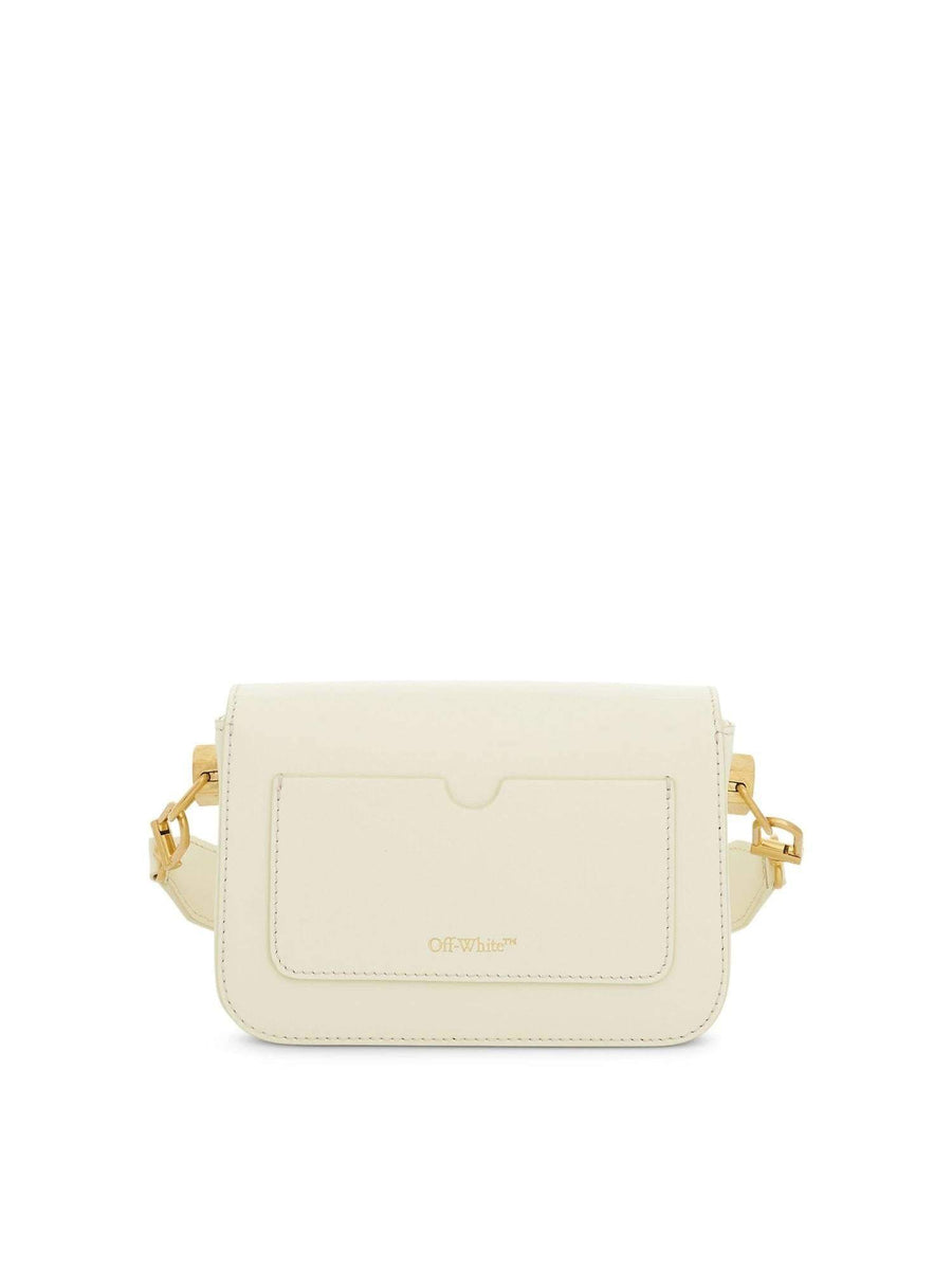 Plain Binder Shoulder Bag in Beige
