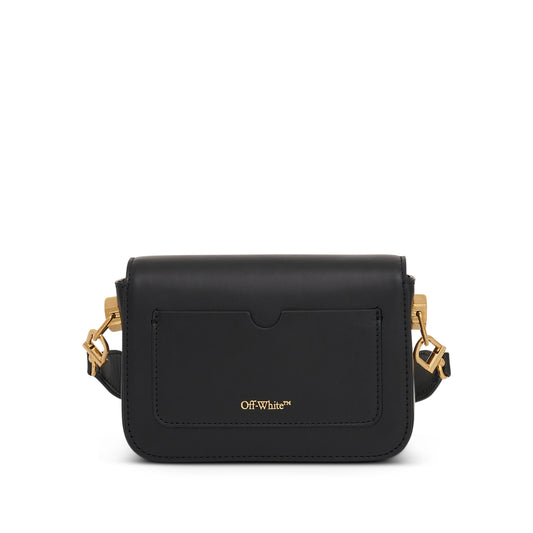 Plain Binder Small Shoulder Bag in Black