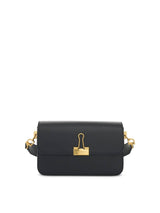 Plain Medium Binder Shoulder Bag in Black