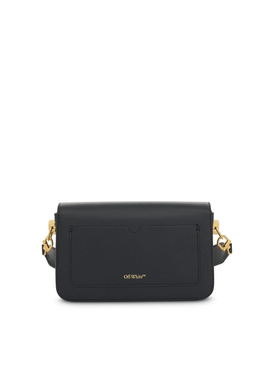 Plain Medium Binder Shoulder Bag in Black