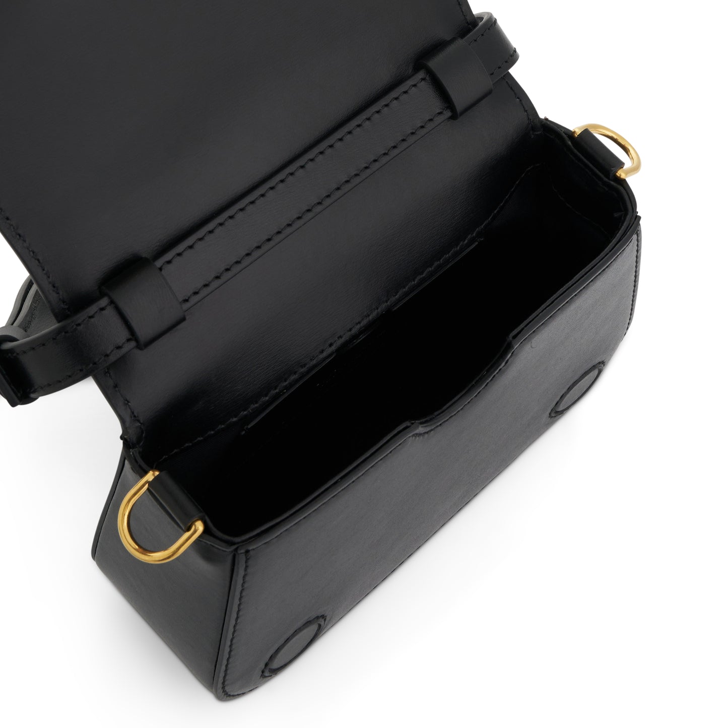 Skeleton Binder Crossbody Bag in Black