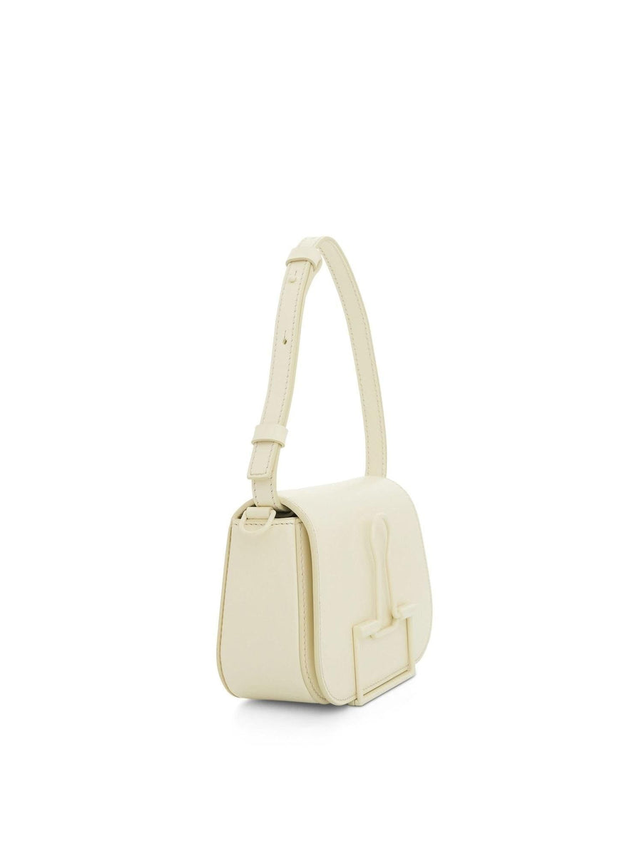 Skeleton Binder Crossbody Bag in Beige