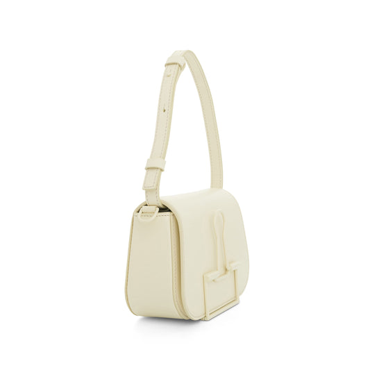 Skeleton Binder Crossbody Bag in Beige