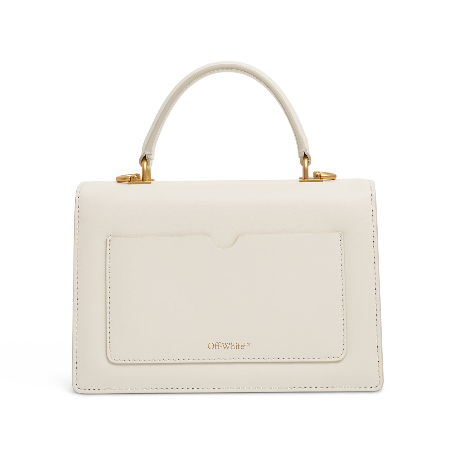 Jitney 1.4 Top Handle Leather Bag in White