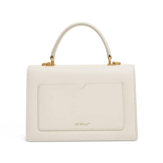 Jitney 1.4 Top Handle Leather Bag in White