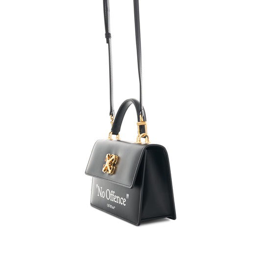 Jitney 1.4 Top Handle Quote Bag In Colour Black/White