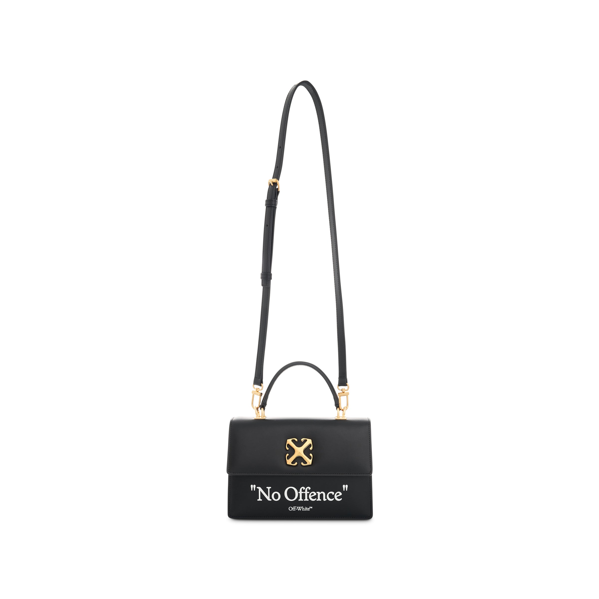 Jitney 1.4 Top Handle Quote Bag In Colour Black/White