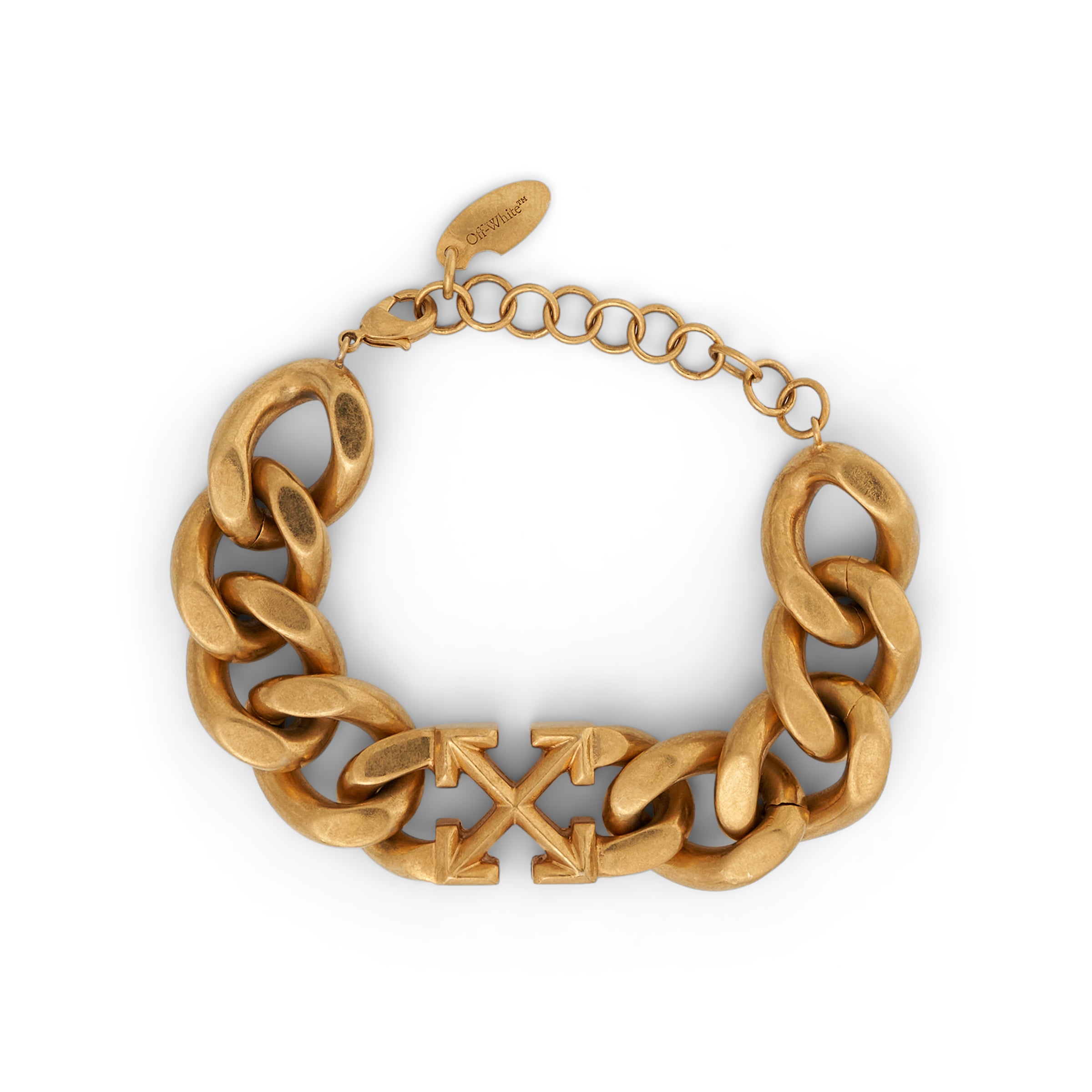 Arrow Motif Chained Bracelet in Gold