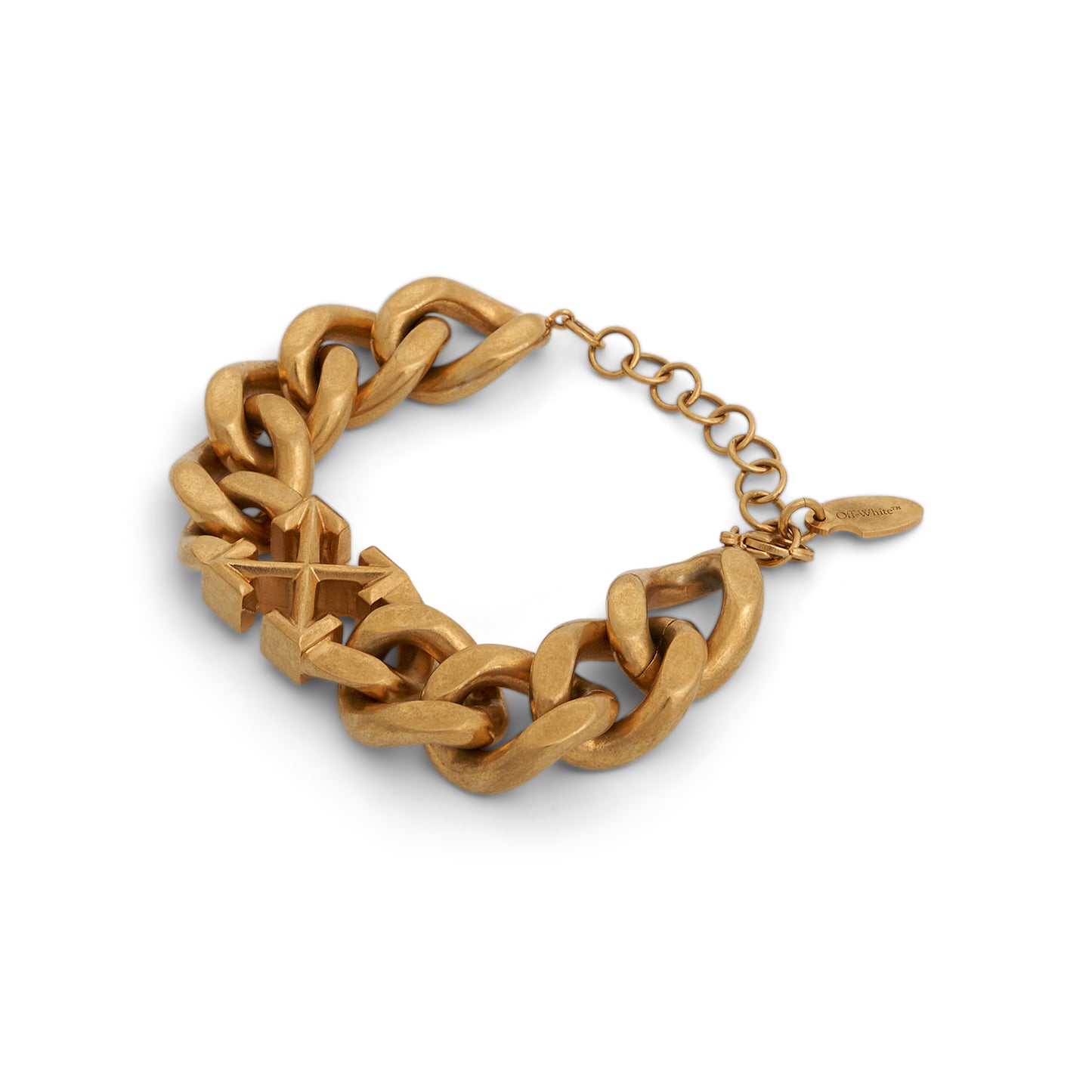 Arrow Motif Chained Bracelet in Gold