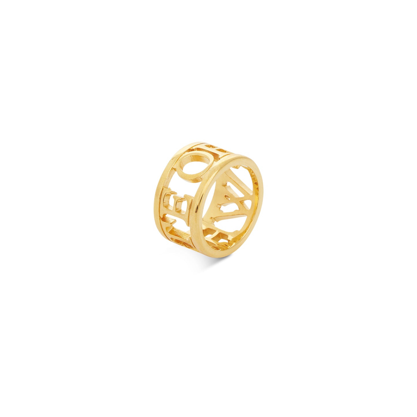 Logo Ring in Gold