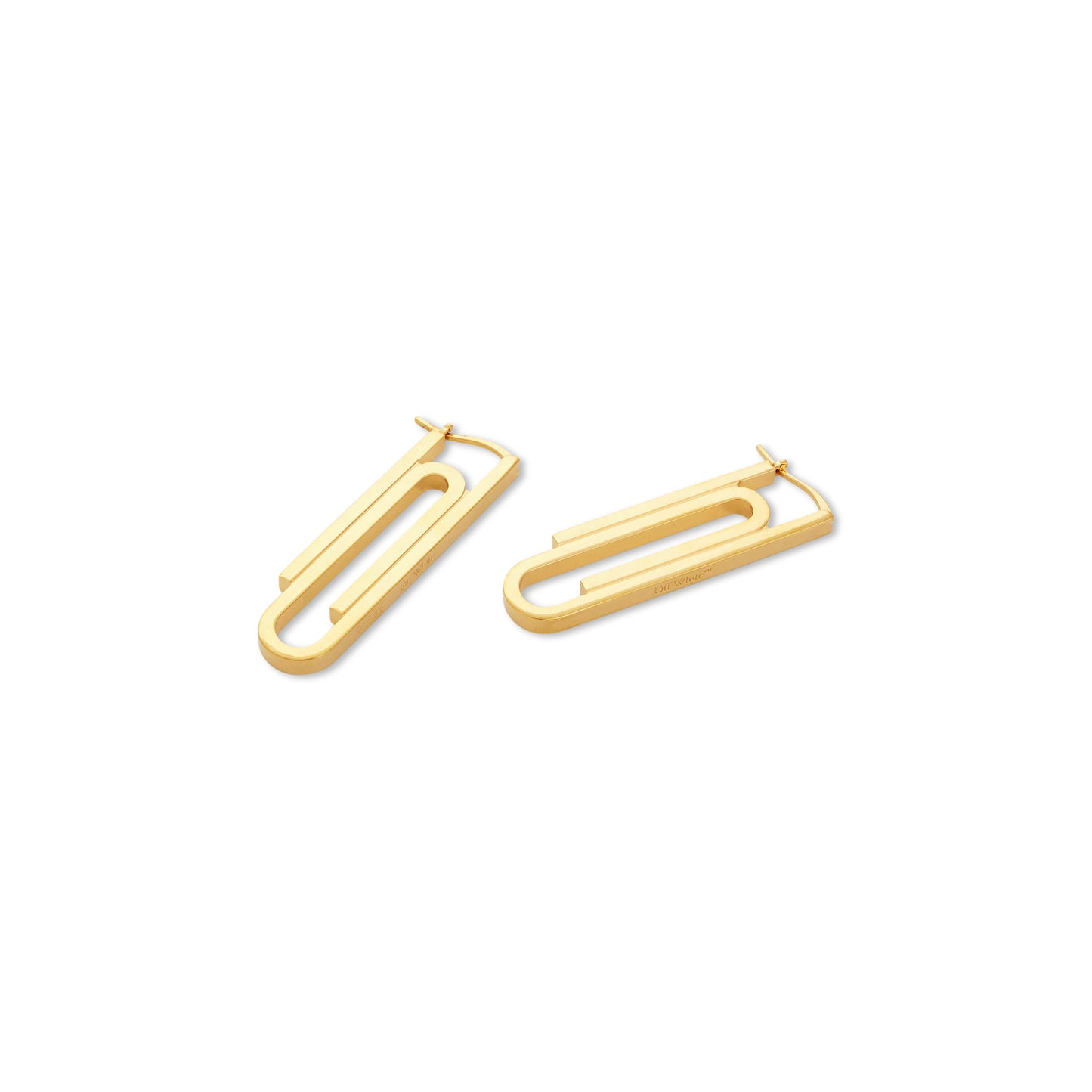 Paperclip Earrings in Gold