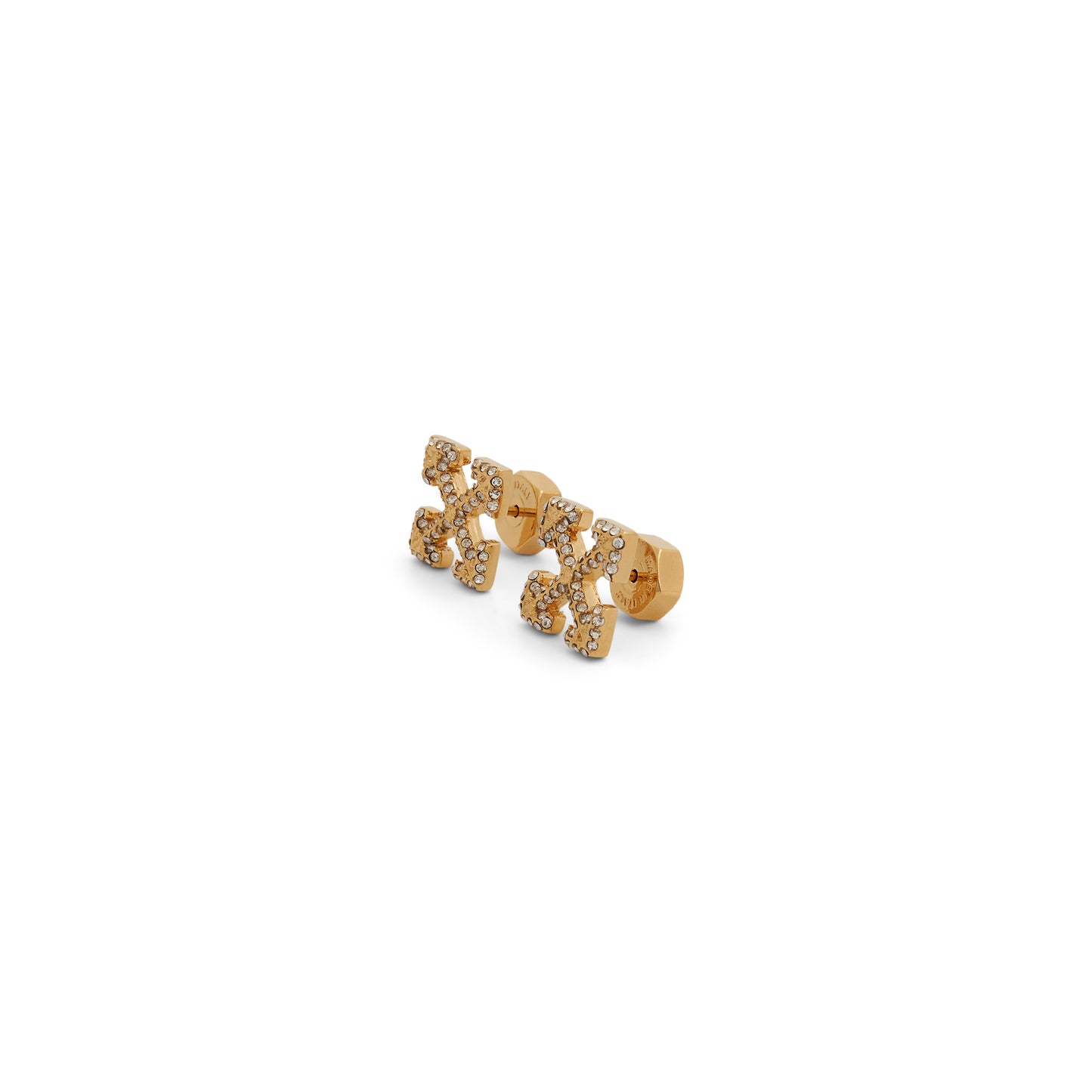 Pave Mini Arrow Earring in Gold