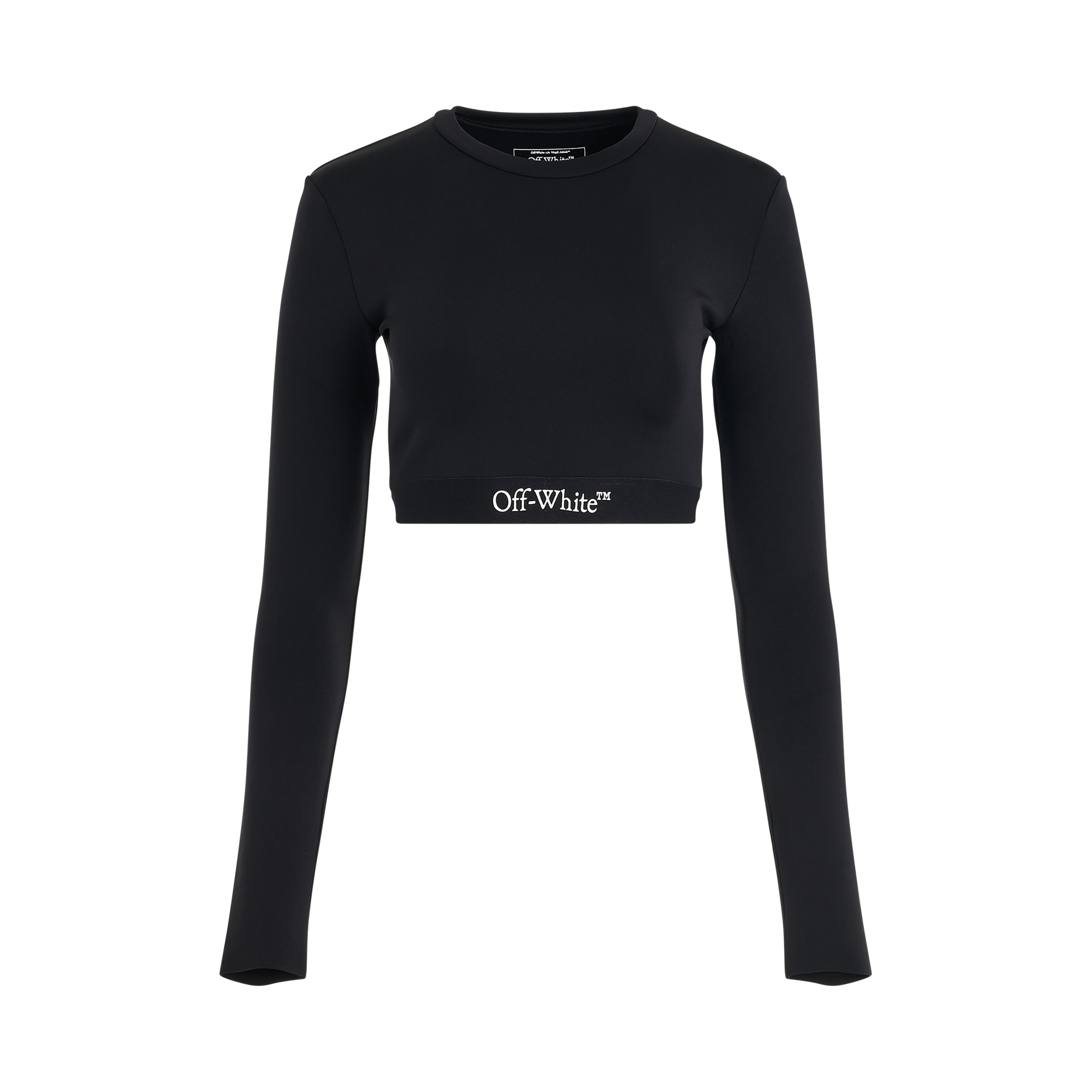 Logoband Long-Sleeves Tops in Black