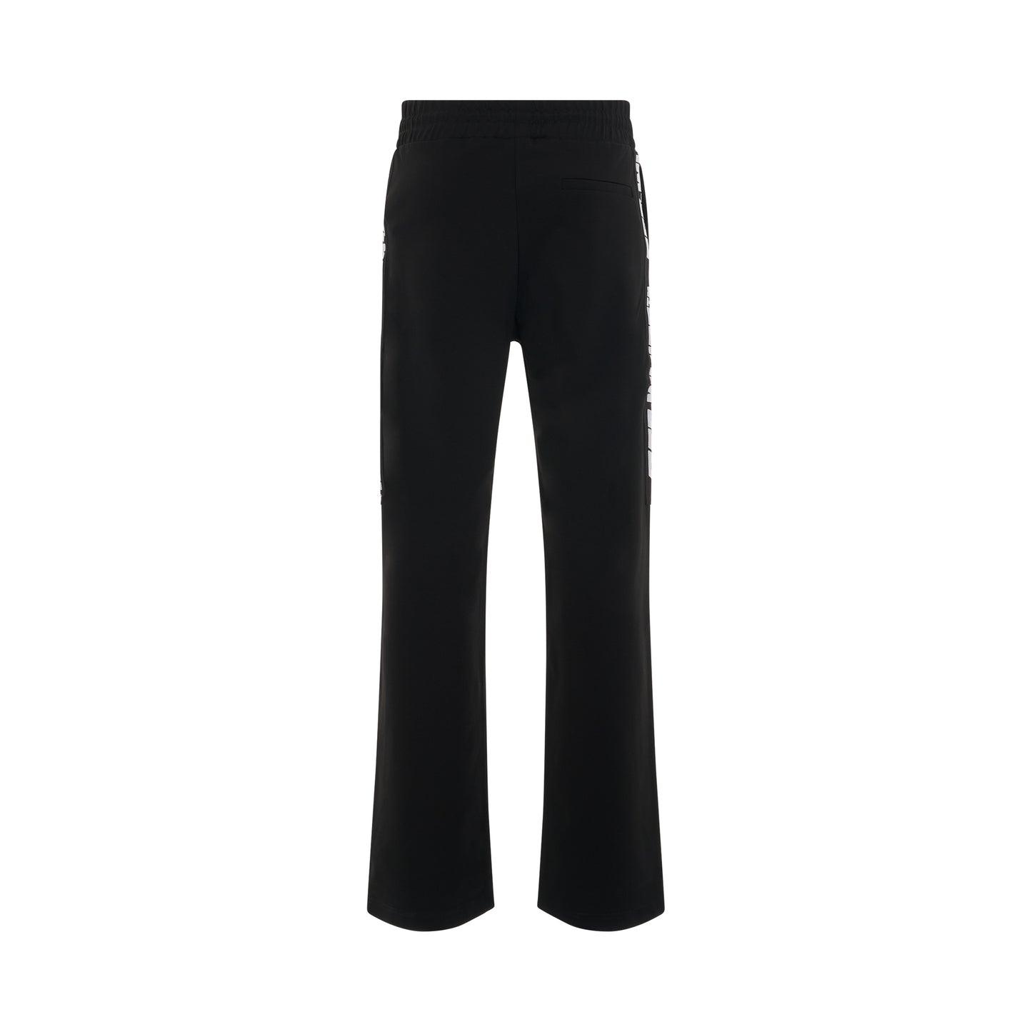 Athleisure Logo Band Track Pants in Black