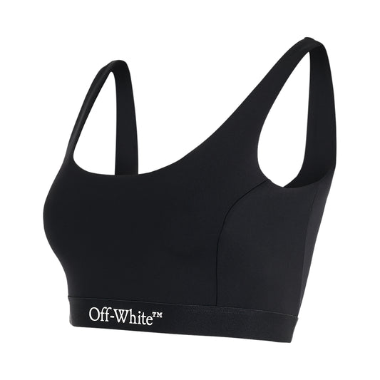 Logoband Bra in Black