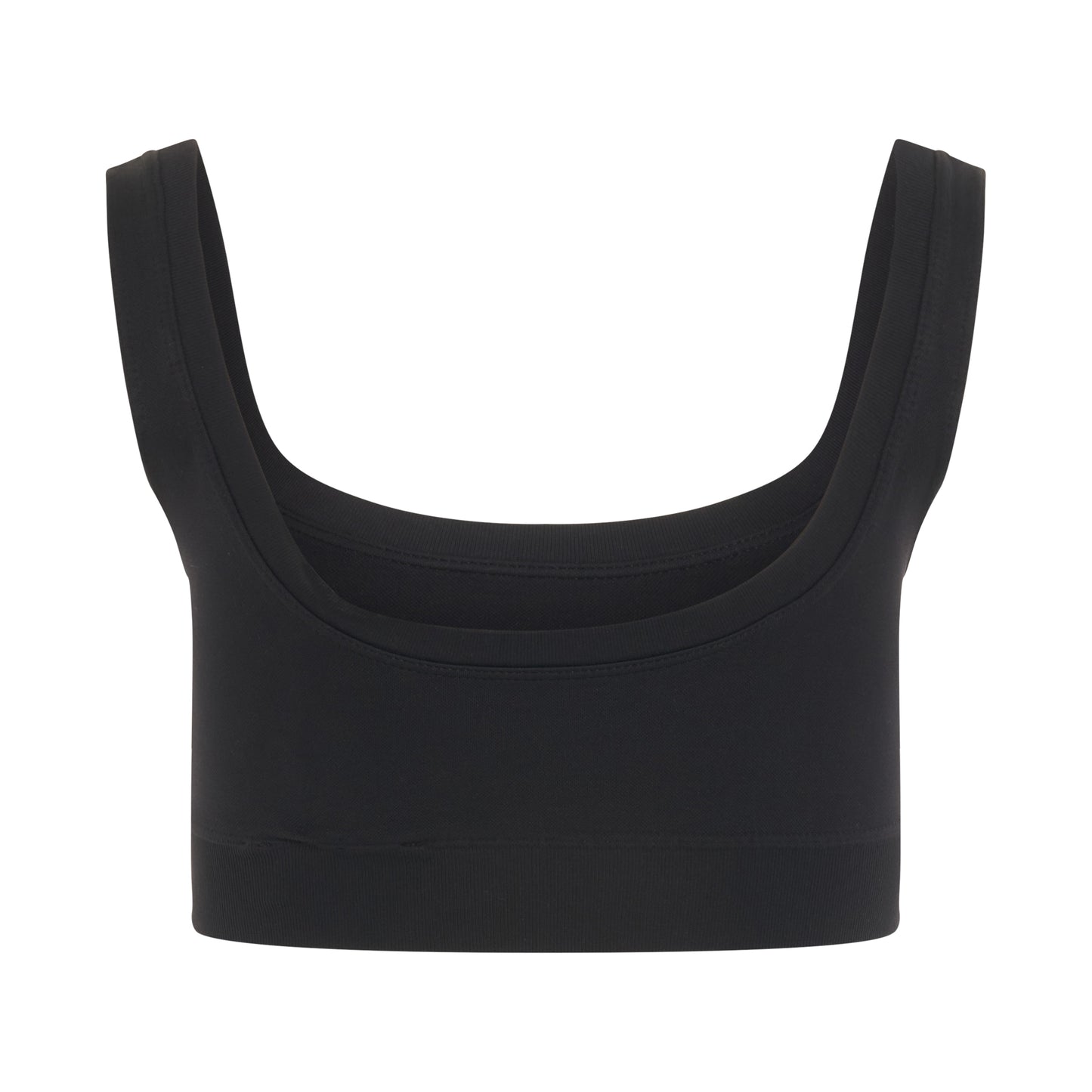 Logo Stamp Seam Bra in Black