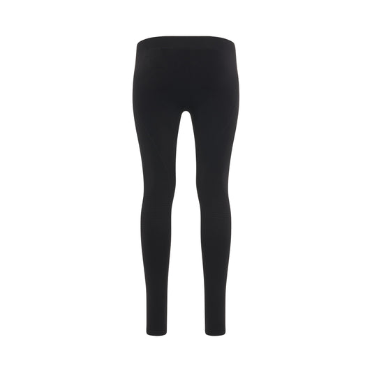 Logo Stamp Seam Leggings in Black