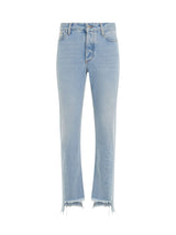 Bleach Twist Seamless Skinny Pants in Light Blue