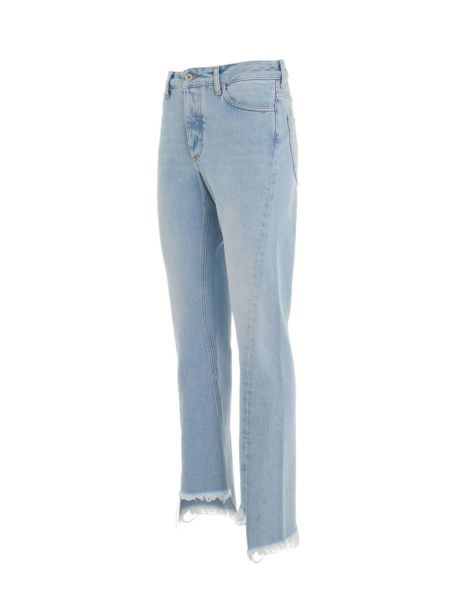 Bleach Twist Seamless Skinny Pants in Light Blue