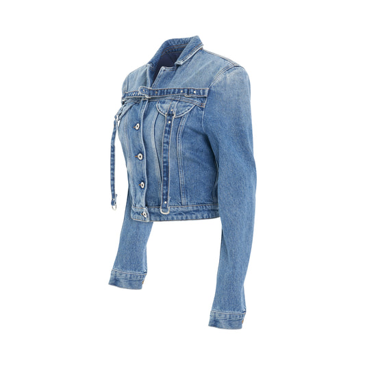 Cargo Crop Denim Jacket