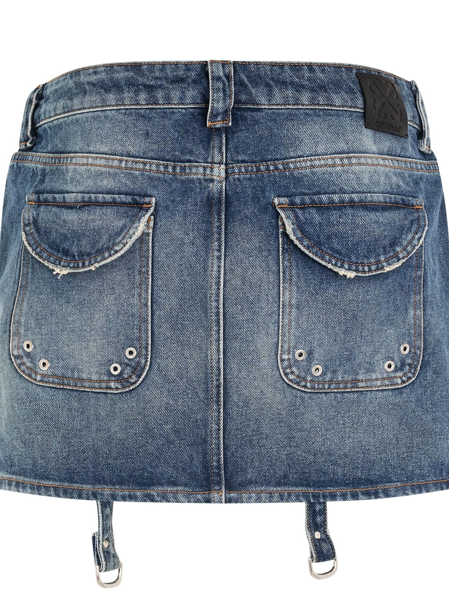 Cargo Mini Skirt in Blue