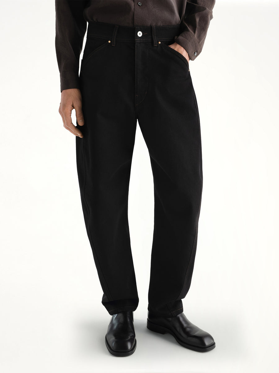 Twisted Workwear Pants in Black