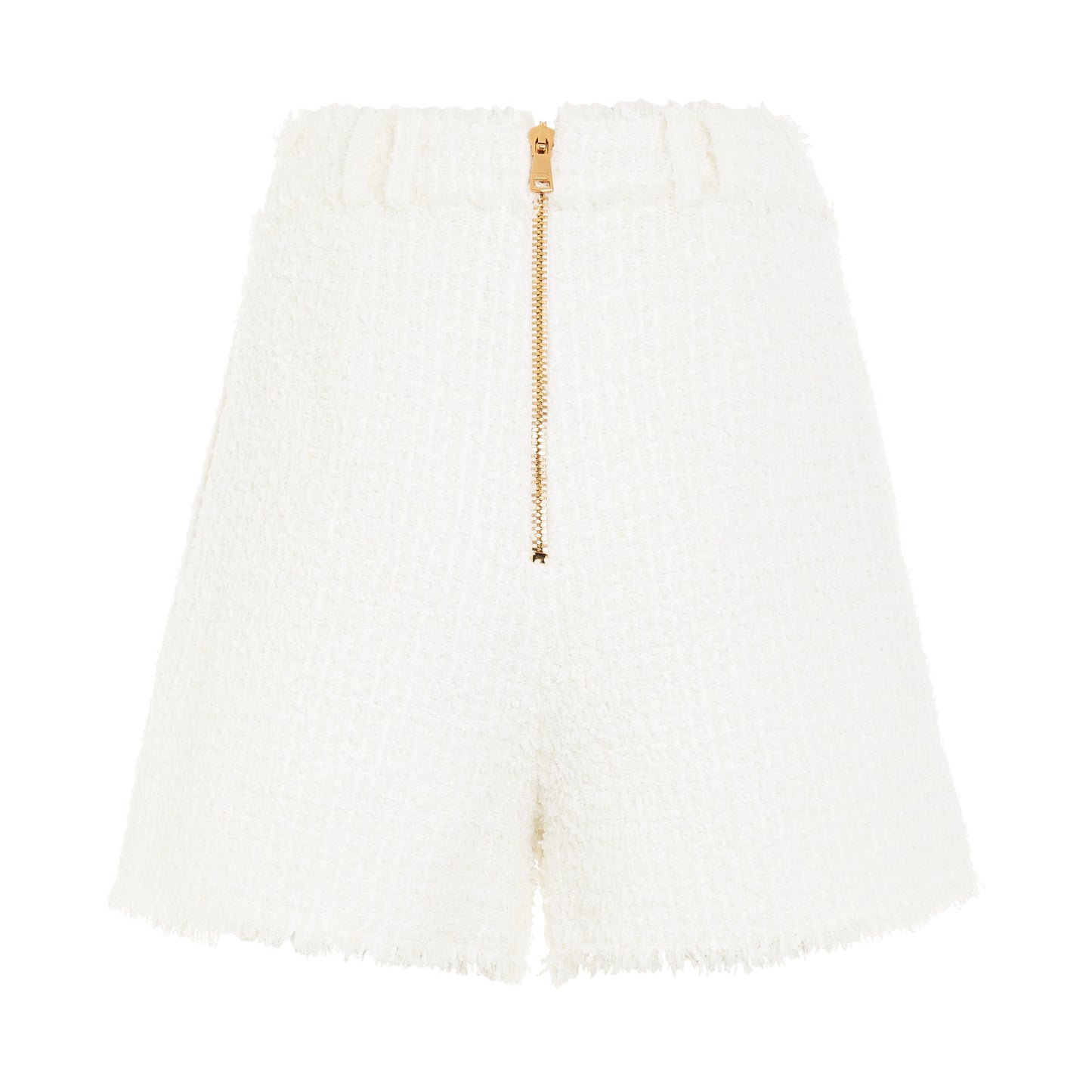 High Waisted 8 Buttons Shorts in White