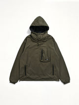 Non Down Mountain Reversible Anorak in Black/Dark Olive