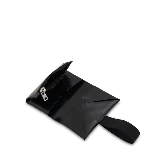 Trifold Origami Wallet in Black