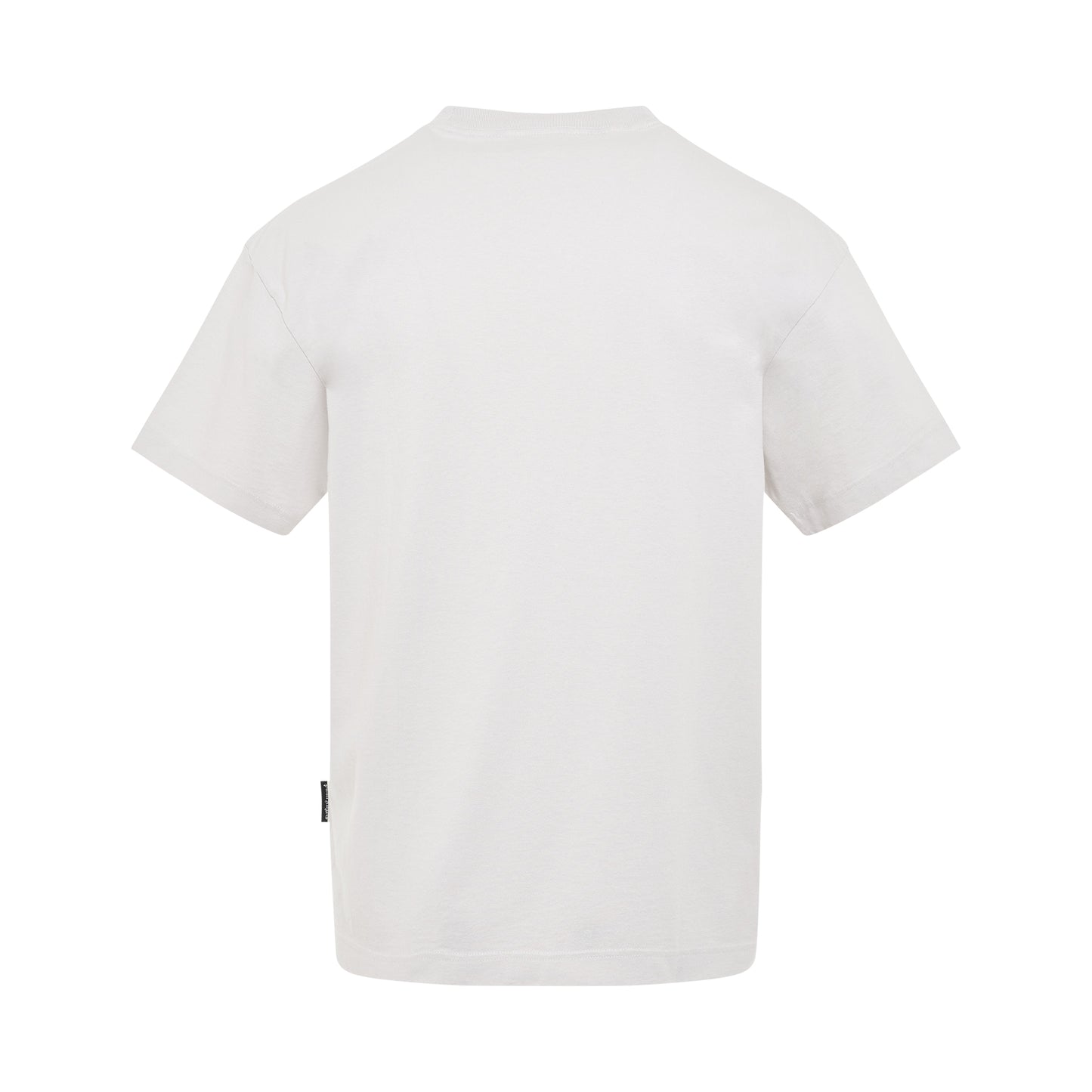 "Enzo" Logo Print T-Shirt in Light Grey/Orange