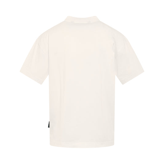 "Sketchy" Logo Print T-Shirt in White/Black